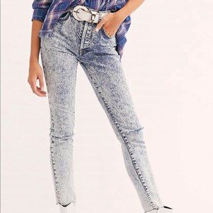 NWT Free People Acid Wash Jeans